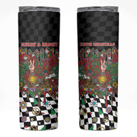 Hippie Christmas Skinny Tumbler Doodle Style - Wonder Print Shop