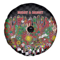 Hippie Christmas Spare Tire Cover Doodle Style - Wonder Print Shop