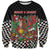 Hippie Christmas Sweatshirt Doodle Style - Wonder Print Shop