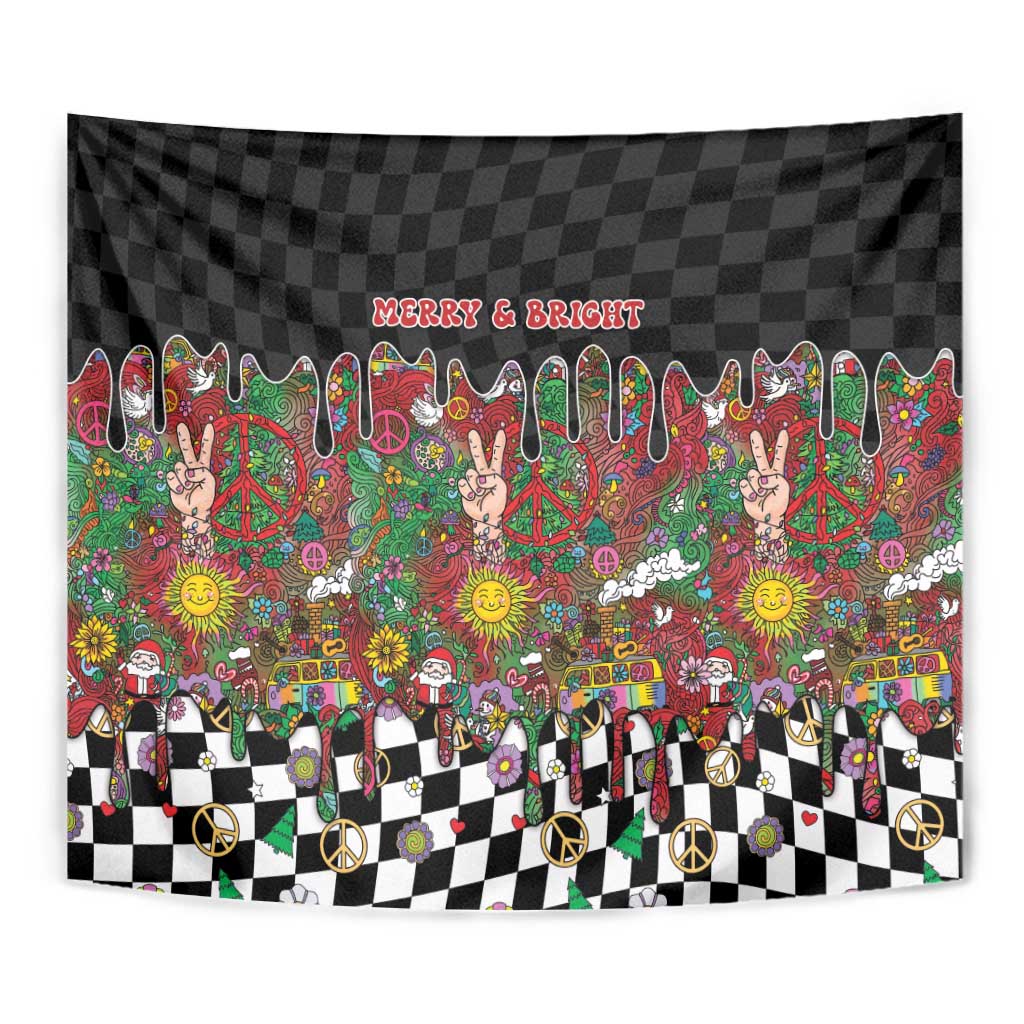 Hippie Christmas Tapestry Doodle Style - Wonder Print Shop