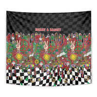 Hippie Christmas Tapestry Doodle Style - Wonder Print Shop