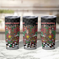 Hippie Christmas Tumbler Cup Doodle Style - Wonder Print Shop