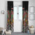 Hippie Christmas Window Curtain Doodle Style - Wonder Print Shop