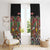 Hippie Christmas Window Curtain Doodle Style - Wonder Print Shop