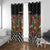 Hippie Christmas Window Curtain Doodle Style - Wonder Print Shop