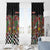 Hippie Christmas Window Curtain Doodle Style - Wonder Print Shop