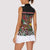 Hippie Christmas Women Sleeveless Polo Shirt Doodle Style - Wonder Print Shop