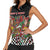 Hippie Christmas Women Sleeveless Polo Shirt Doodle Style - Wonder Print Shop