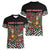 Hippie Christmas Women V-Neck T-Shirt Doodle Style - Wonder Print Shop