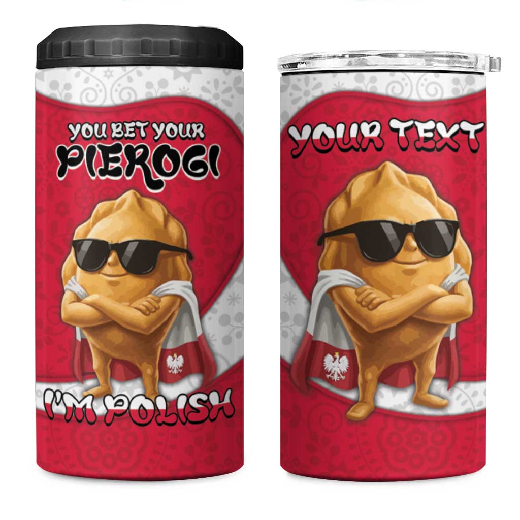 Personalized Poland 4 in 1 Can Cooler Tumbler The Cool Pierogi Funny Style