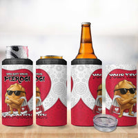 Personalized Poland 4 in 1 Can Cooler Tumbler The Cool Pierogi Funny Style