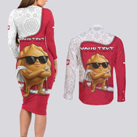 Personalized Poland Couples Matching Long Sleeve Bodycon Dress and Long Sleeve Button Shirt The Cool Pierogi Funny Style