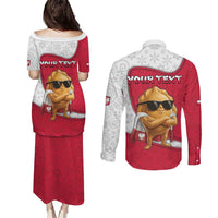Personalized Poland Couples Matching Puletasi and Long Sleeve Button Shirt The Cool Pierogi Funny Style