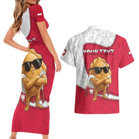 Personalized Poland Couples Matching Short Sleeve Bodycon Dress and Hawaiian Shirt The Cool Pierogi Funny Style