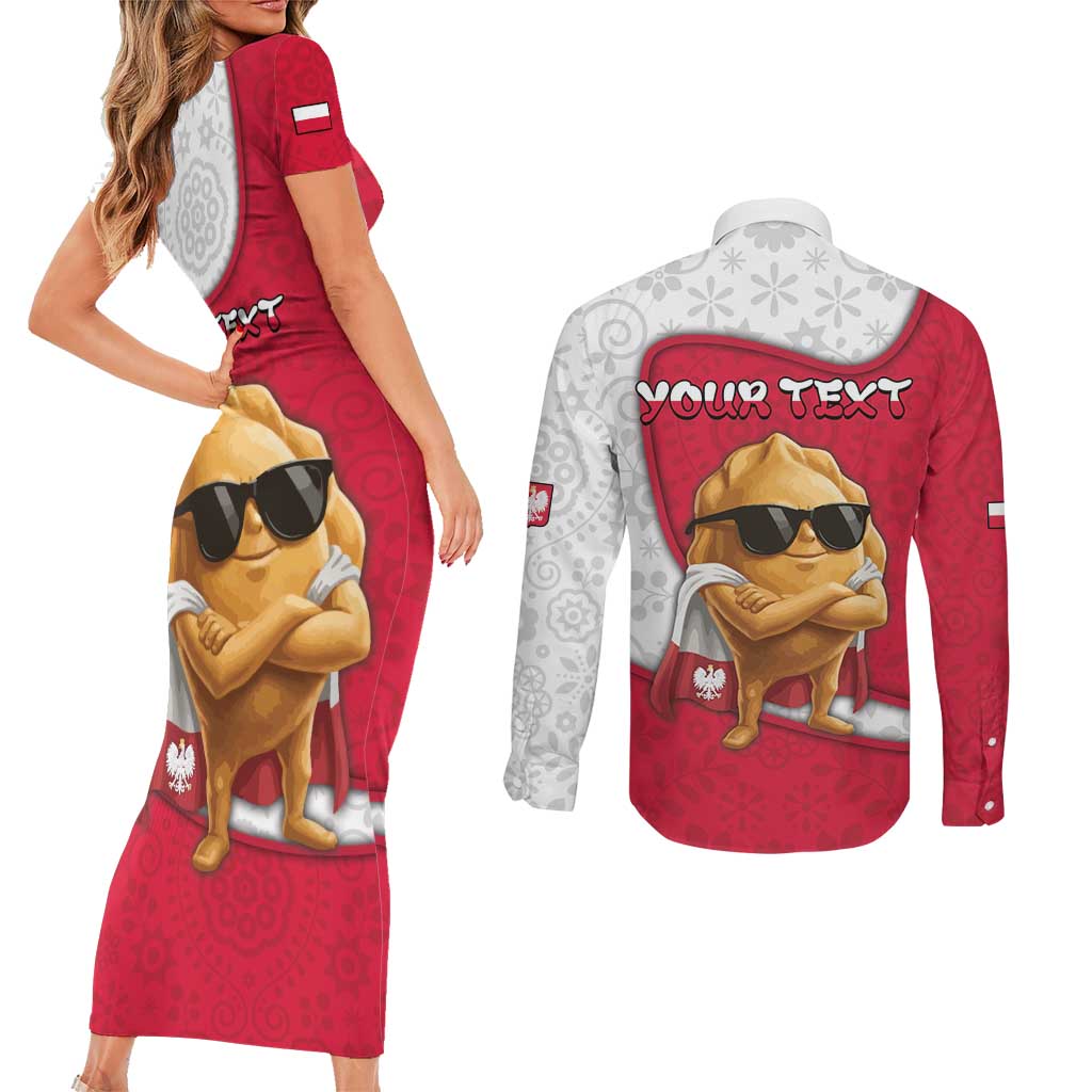 Personalized Poland Couples Matching Short Sleeve Bodycon Dress and Long Sleeve Button Shirt The Cool Pierogi Funny Style