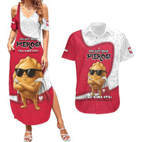 Personalized Poland Couples Matching Summer Maxi Dress and Hawaiian Shirt The Cool Pierogi Funny Style