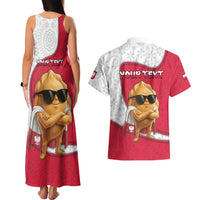 Personalized Poland Couples Matching Tank Maxi Dress and Hawaiian Shirt The Cool Pierogi Funny Style