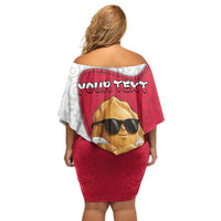 Personalized Poland Family Matching Off Shoulder Short Dress and Hawaiian Shirt The Cool Pierogi Funny Style