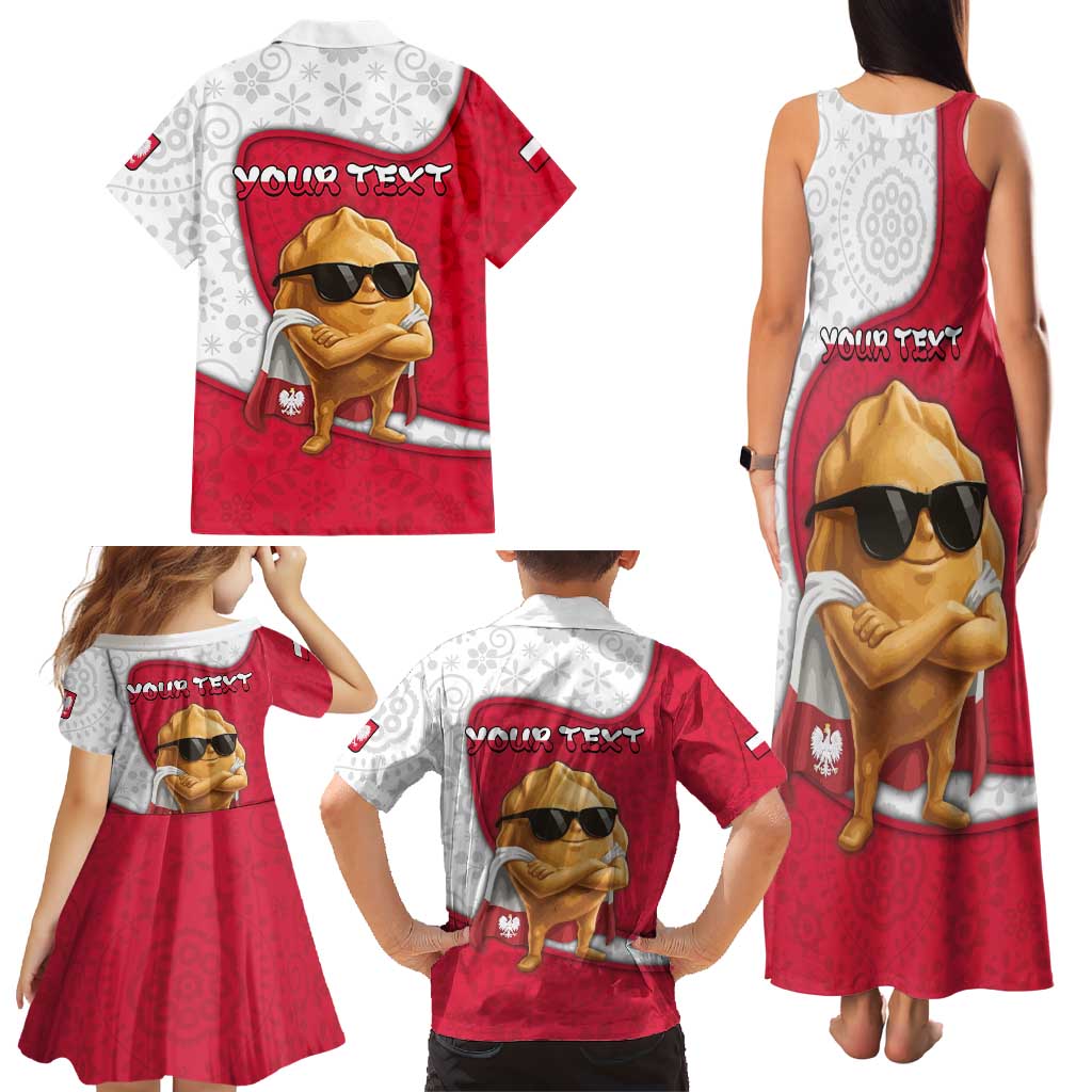 Personalized Poland Family Matching Tank Maxi Dress and Hawaiian Shirt The Cool Pierogi Funny Style