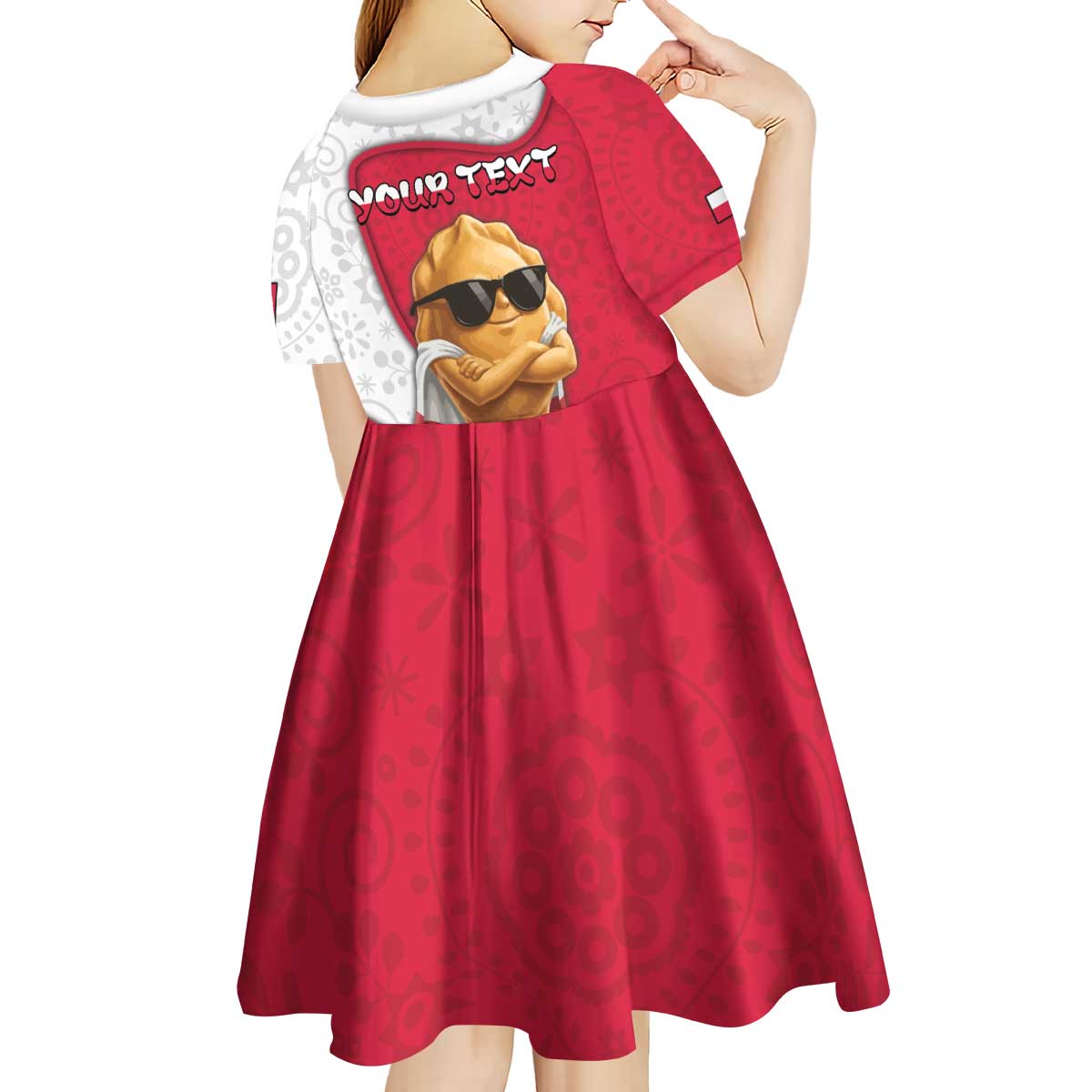 Personalized Poland Kid Short Sleeve Dress The Cool Pierogi Funny Style