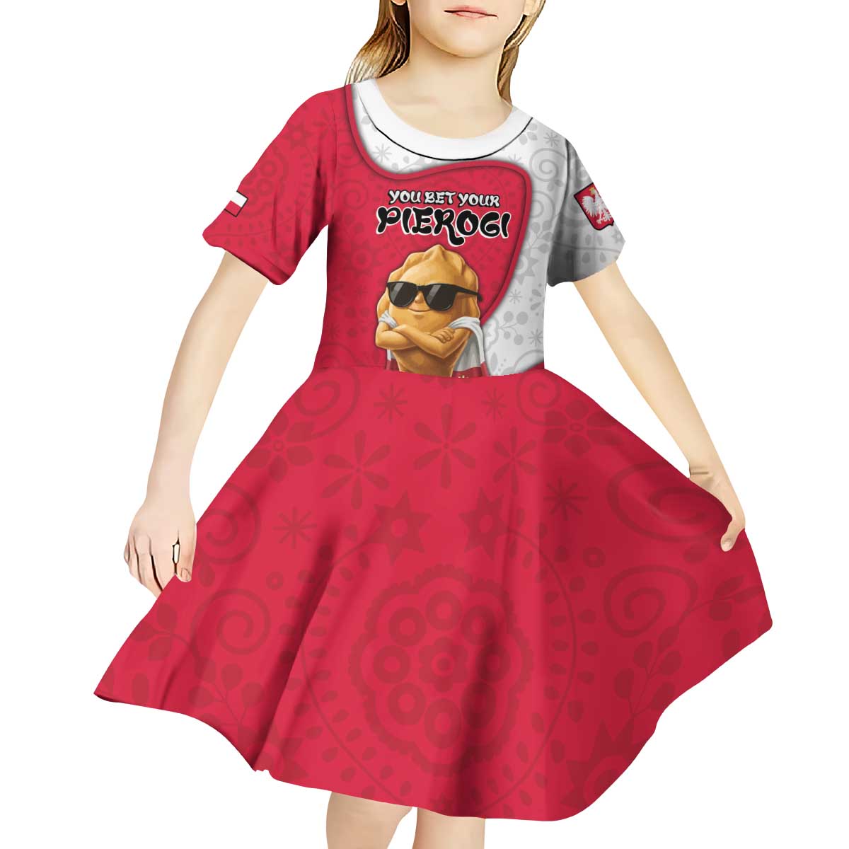Personalized Poland Kid Short Sleeve Dress The Cool Pierogi Funny Style