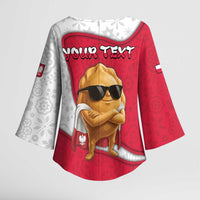 Personalized Poland Kimono Sleeve Blouse The Cool Pierogi Funny Style