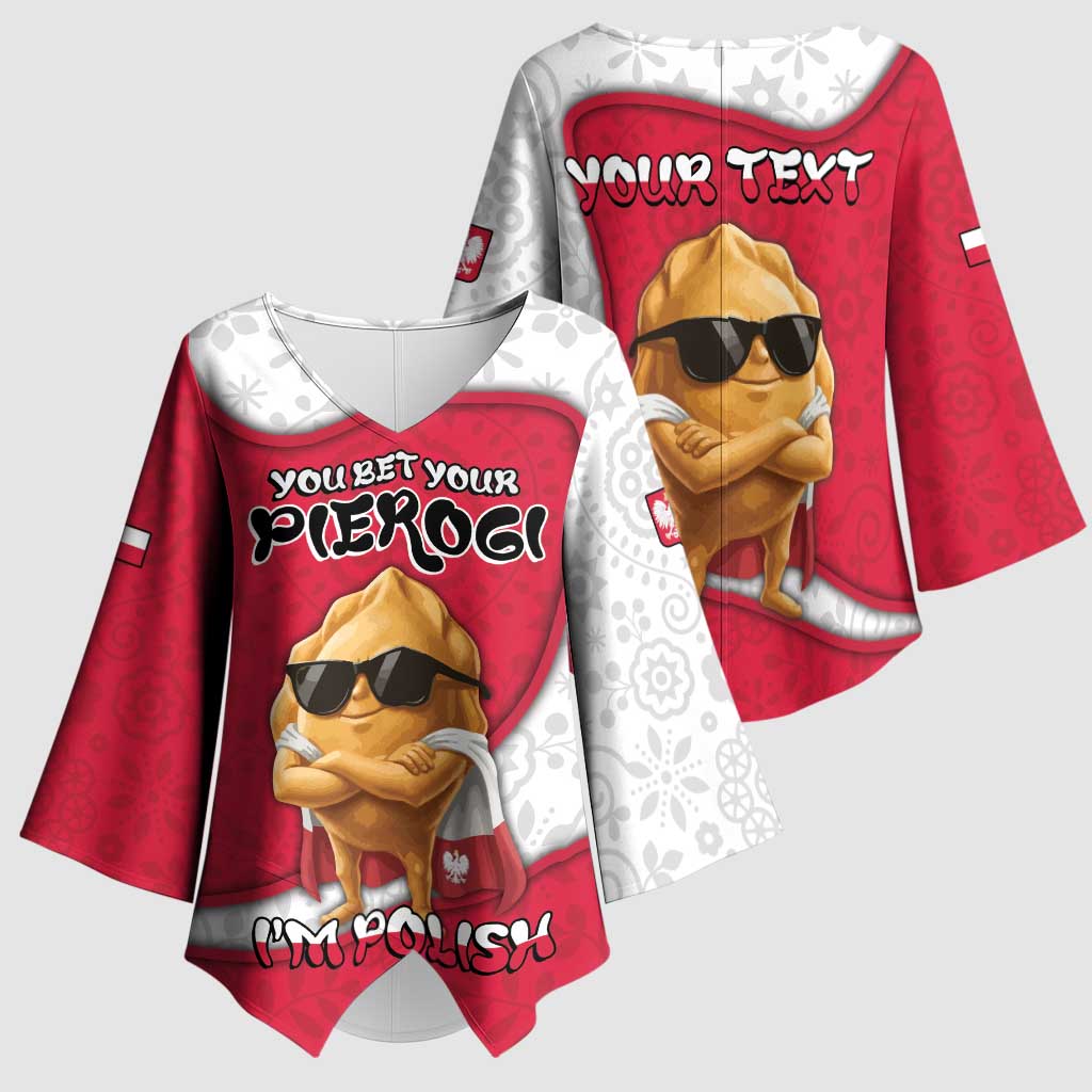 Personalized Poland Kimono Sleeve Blouse The Cool Pierogi Funny Style