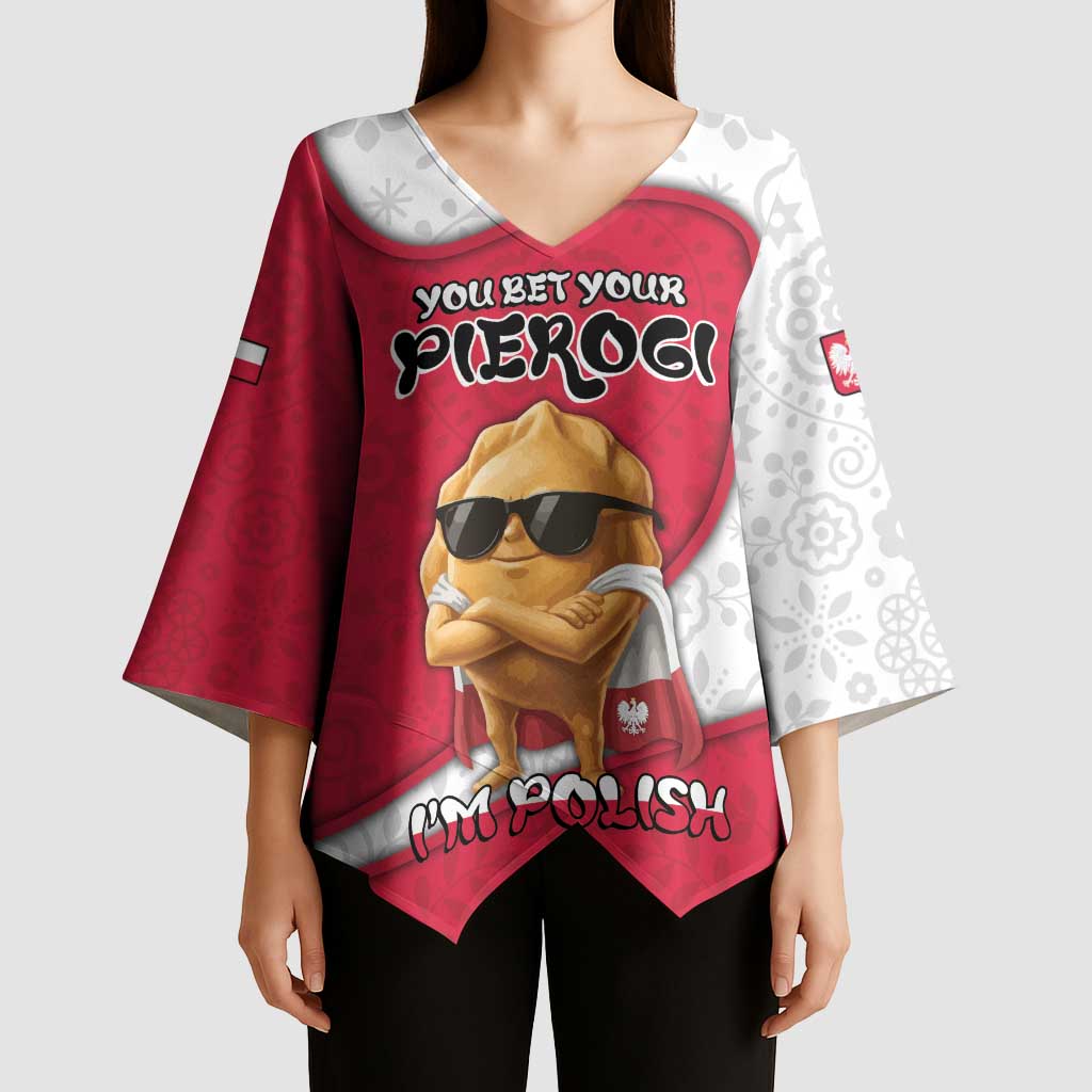 Personalized Poland Kimono Sleeve Blouse The Cool Pierogi Funny Style