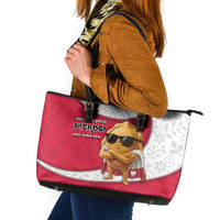 Poland Leather Tote Bag The Cool Pierogi Funny Style