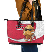 Poland Leather Tote Bag The Cool Pierogi Funny Style