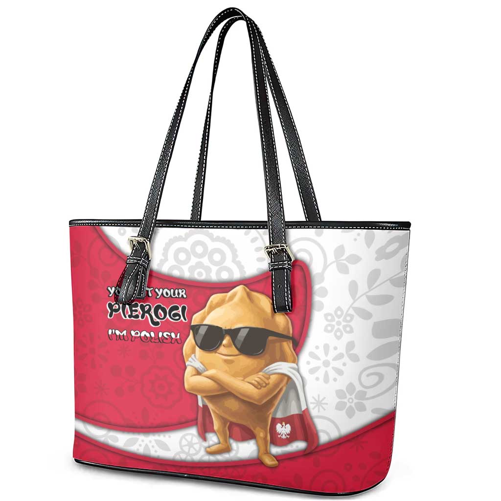 Poland Leather Tote Bag The Cool Pierogi Funny Style