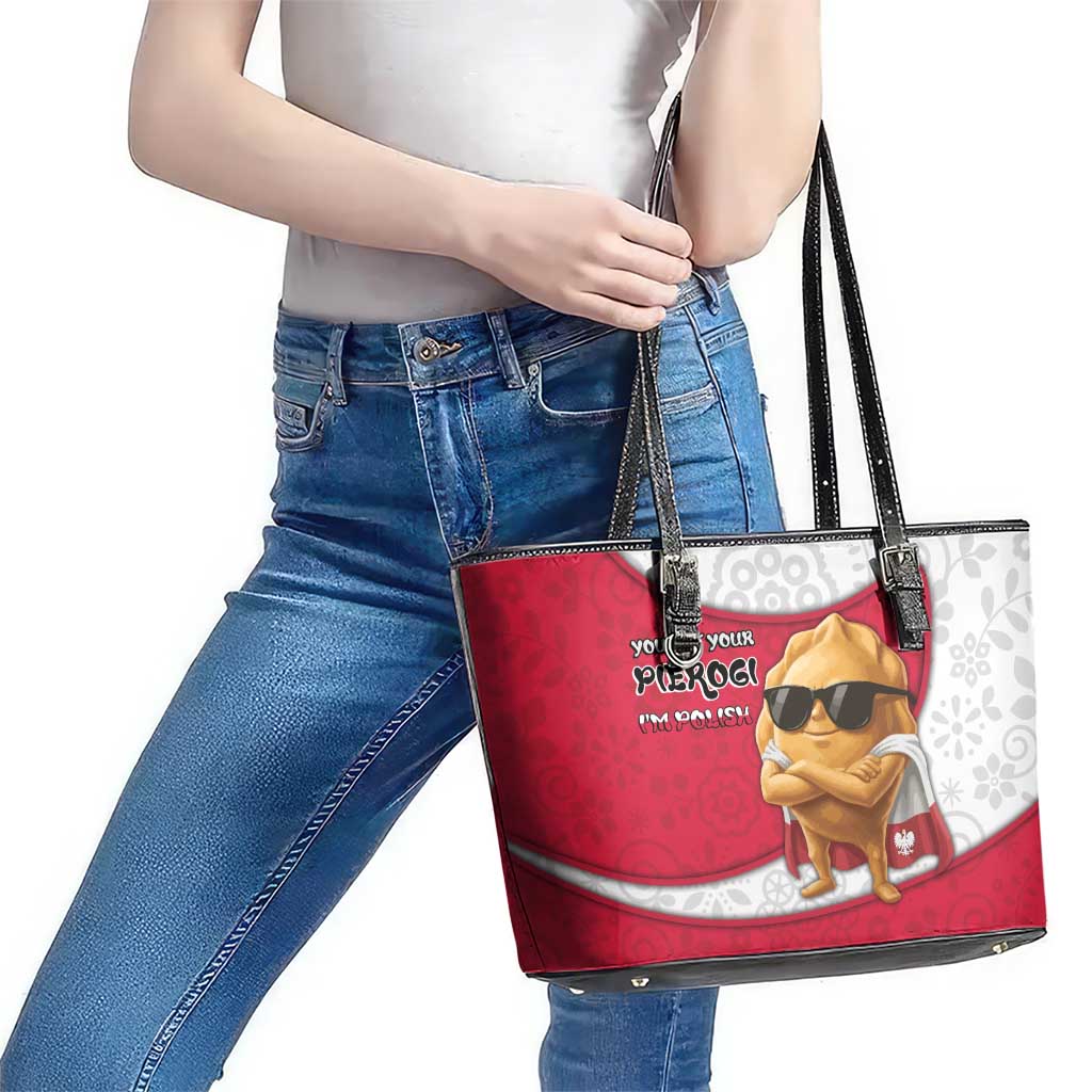 Poland Leather Tote Bag The Cool Pierogi Funny Style