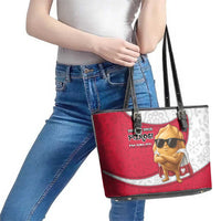 Poland Leather Tote Bag The Cool Pierogi Funny Style