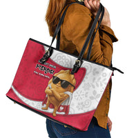 Poland Leather Tote Bag The Cool Pierogi Funny Style