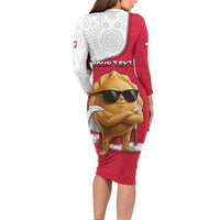 Personalized Poland Long Sleeve Bodycon Dress The Cool Pierogi Funny Style