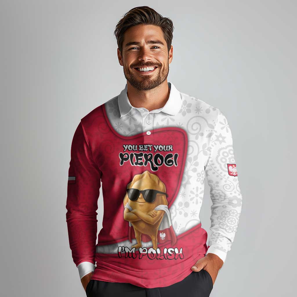 Personalized Poland Long Sleeve Polo Shirt The Cool Pierogi Funny Style