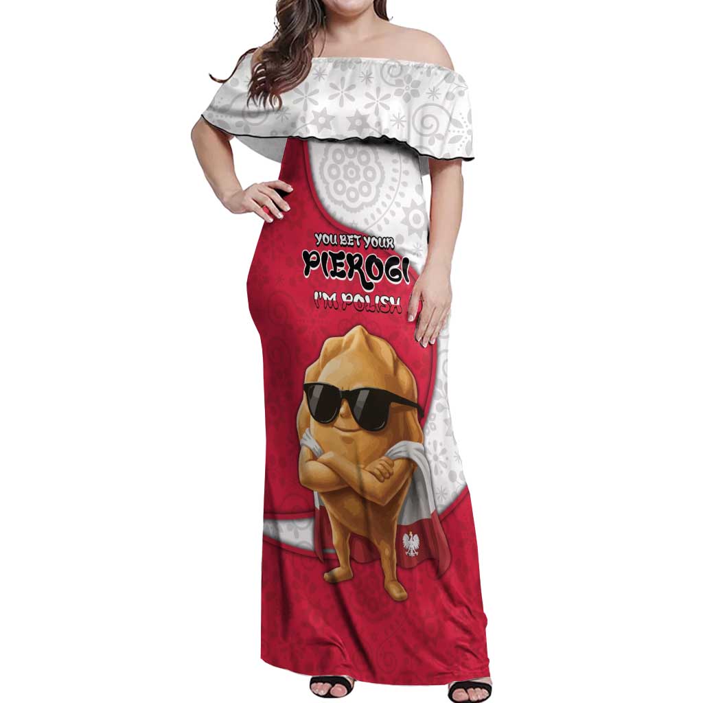 Personalized Poland Off Shoulder Maxi Dress The Cool Pierogi Funny Style