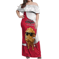 Personalized Poland Off Shoulder Maxi Dress The Cool Pierogi Funny Style