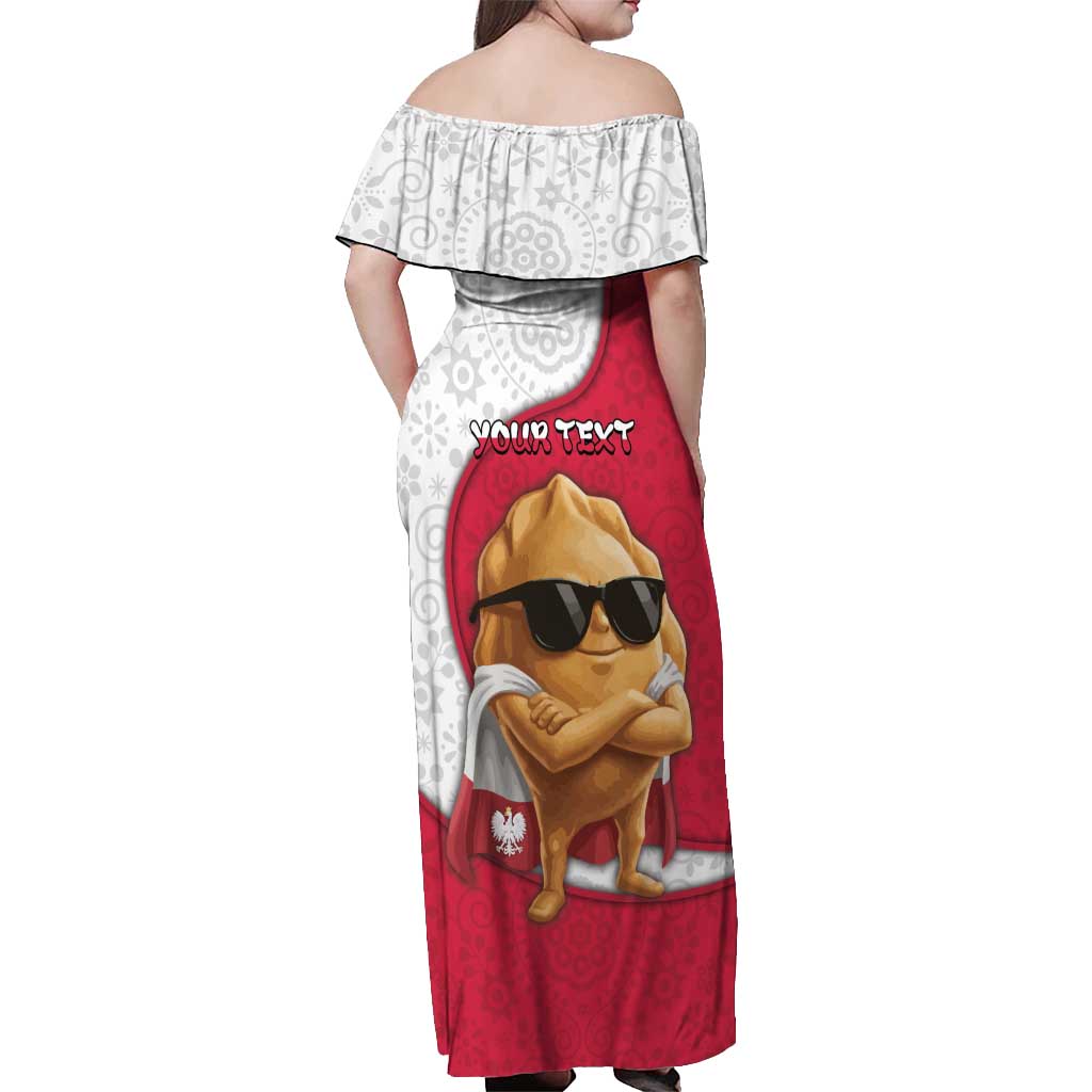Personalized Poland Off Shoulder Maxi Dress The Cool Pierogi Funny Style