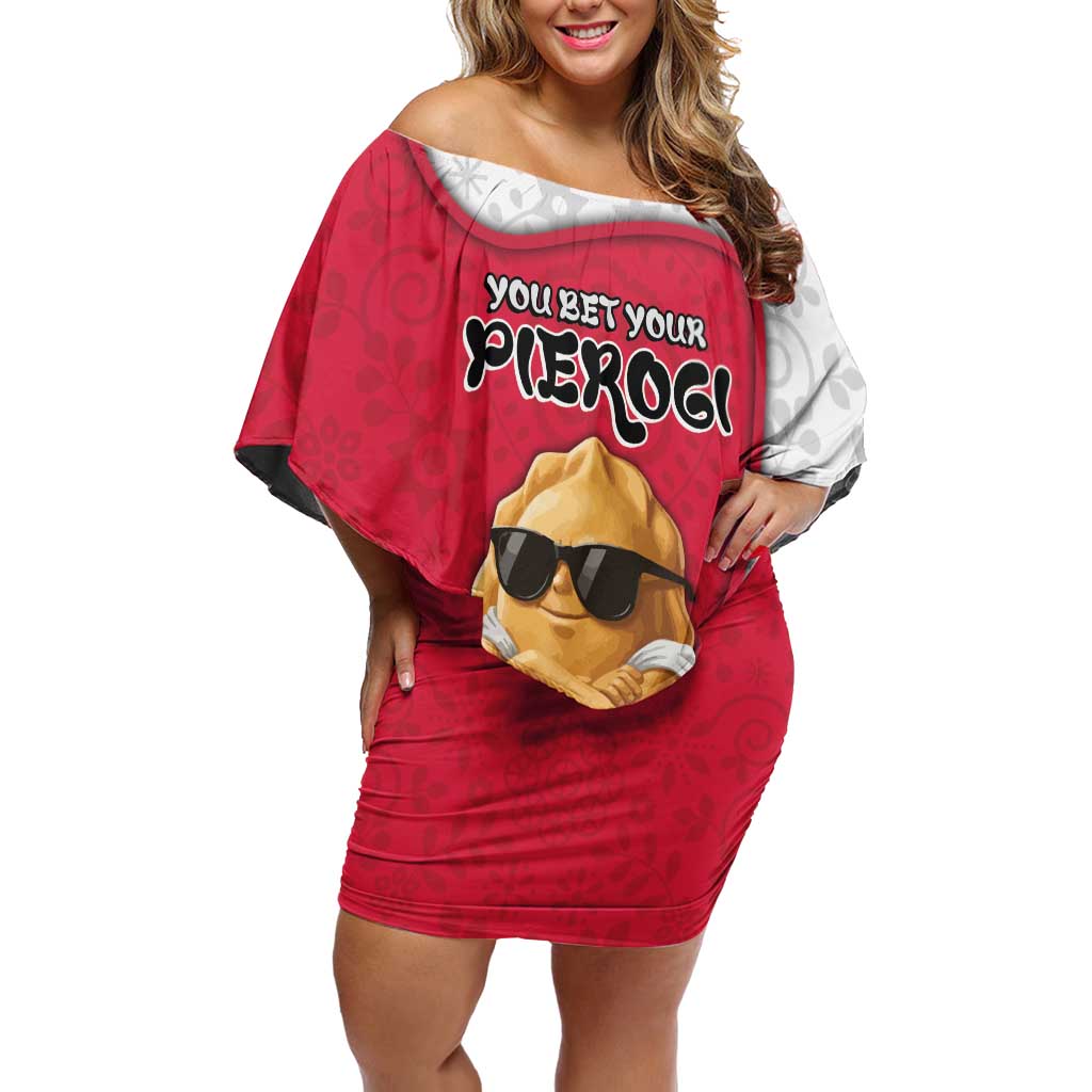 Personalized Poland Off Shoulder Short Dress The Cool Pierogi Funny Style
