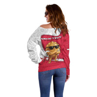 Personalized Poland Off Shoulder Sweater The Cool Pierogi Funny Style