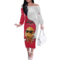 Personalized Poland Off The Shoulder Long Sleeve Dress The Cool Pierogi Funny Style