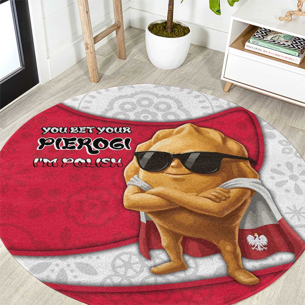 Poland Round Carpet The Cool Pierogi Funny Style