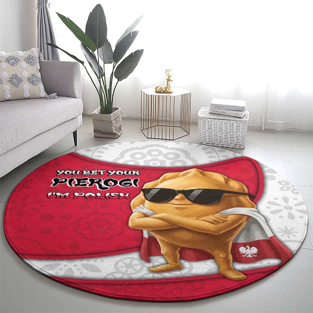 Poland Round Carpet The Cool Pierogi Funny Style