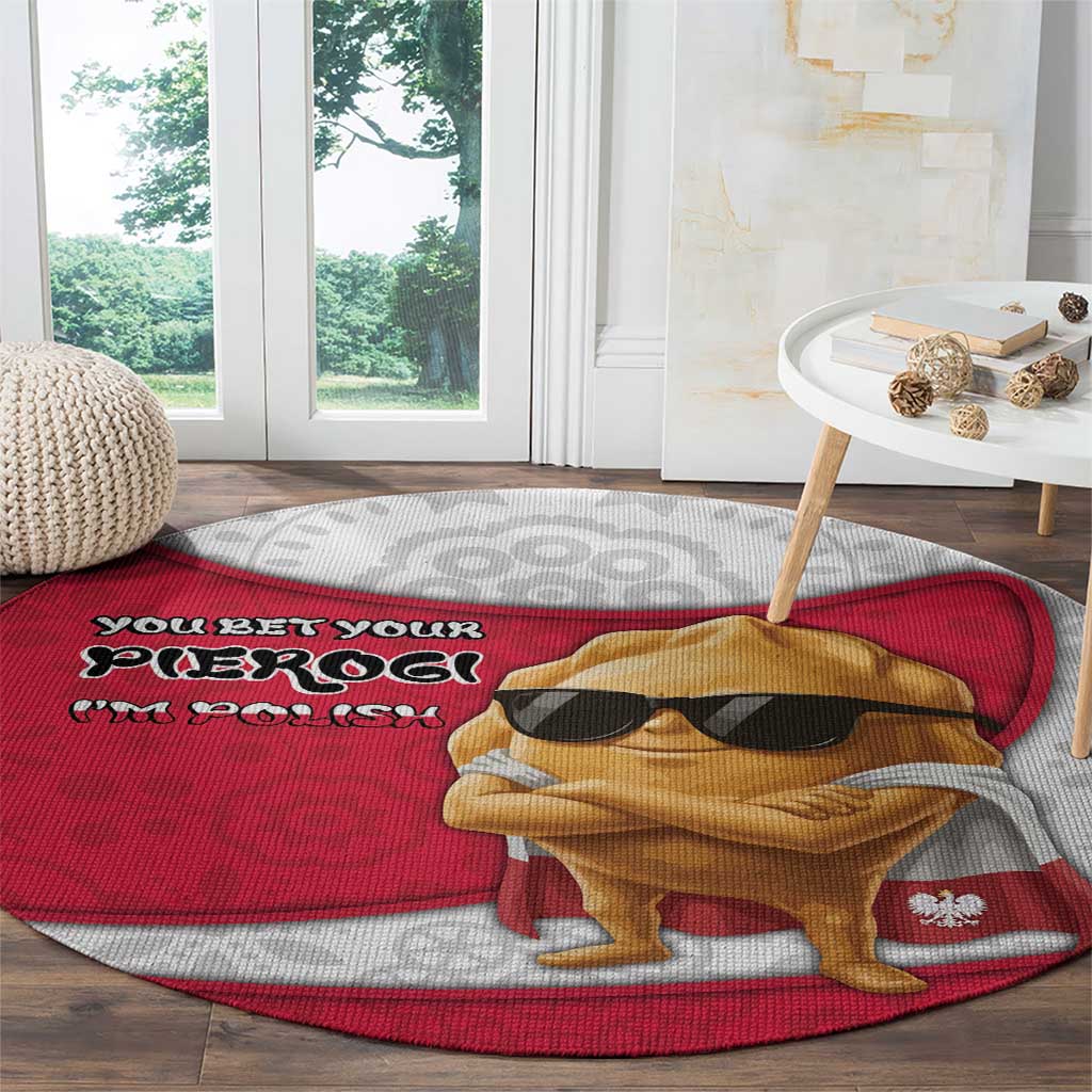 Poland Round Carpet The Cool Pierogi Funny Style