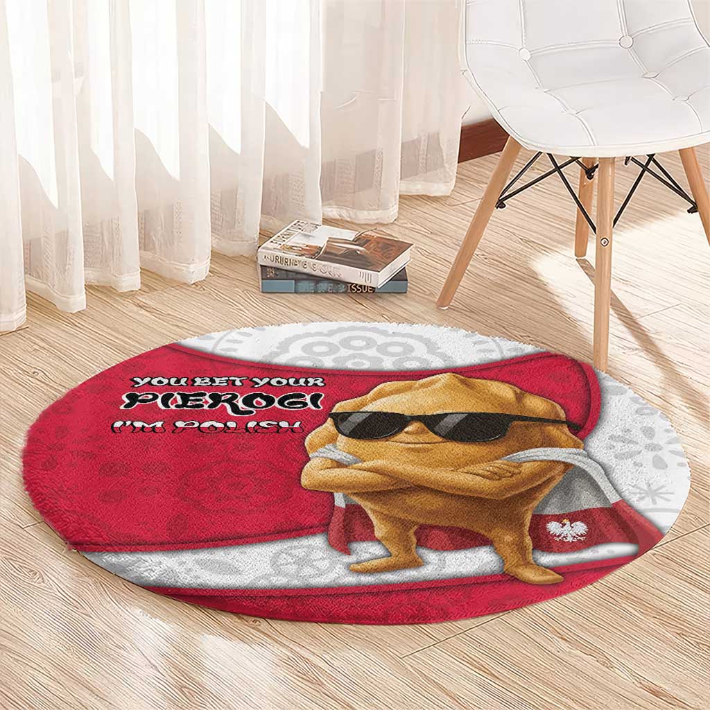 Poland Round Carpet The Cool Pierogi Funny Style