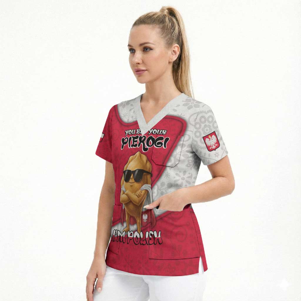 Personalized Poland Scrub Top The Cool Pierogi Funny Style