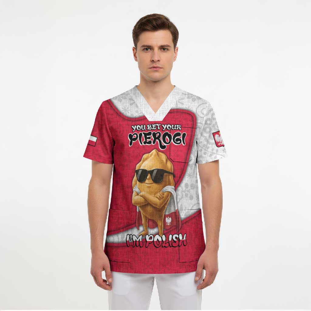 Personalized Poland Scrub Top The Cool Pierogi Funny Style