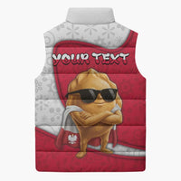 Personalized Poland Sleeveless Puffer Jacket The Cool Pierogi Funny Style