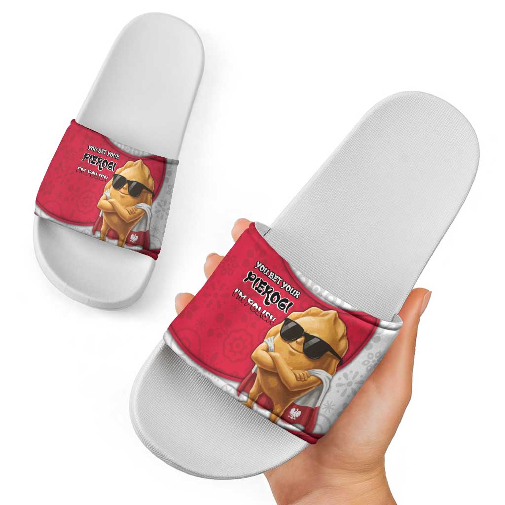 Poland Slide Sandals The Cool Pierogi Funny Style